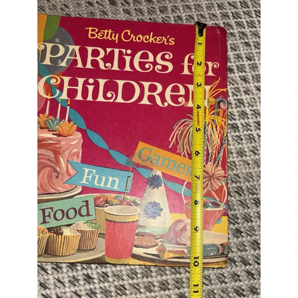 Vintage 1964 Hardcover Betty Crocker's Parties for Children Games Fun Food Guide
